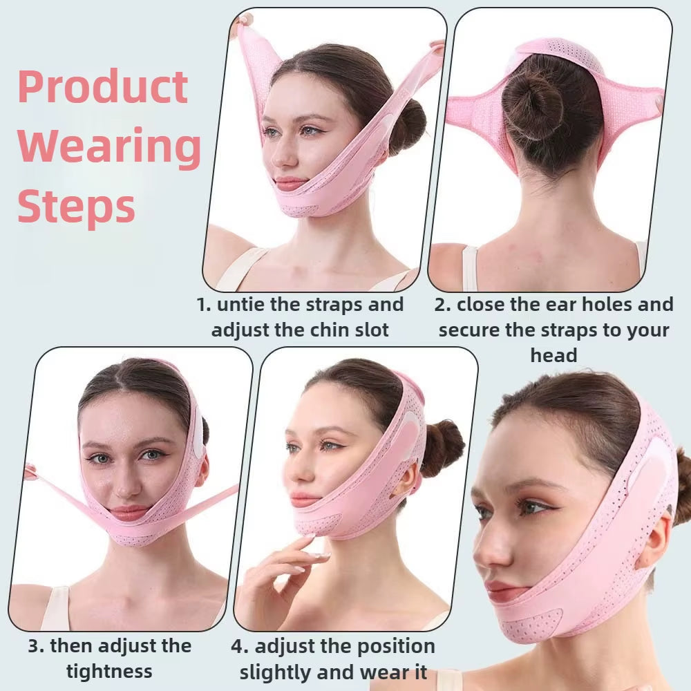 Women Face Lifting Belt Face Slimming V Line Shaper Chin Cheek Lift up Strap anti Wrinkle Bandage Facial Beauty Skin Care Tools