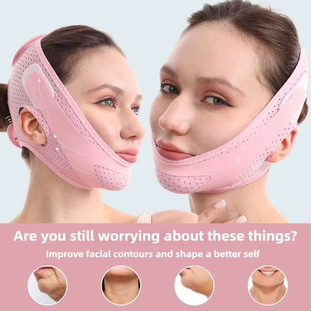 Women Face Lifting Belt Face Slimming V Line Shaper Chin Cheek Lift up Strap anti Wrinkle Bandage Facial Beauty Skin Care Tools