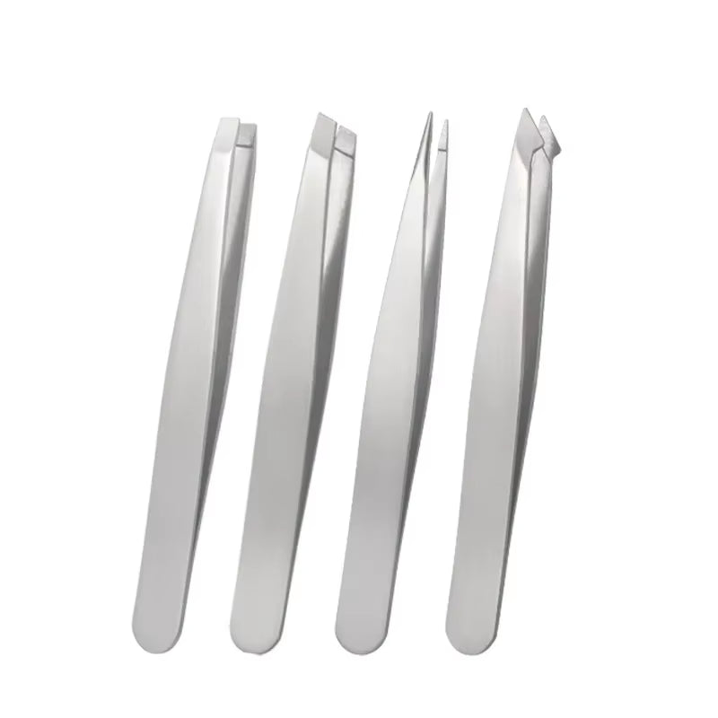 4Pcs Tweezers Set-Precision Eyebrow and Facial Hair Debris and Endogenous Hair Removal Suitable for Both Men and Wome