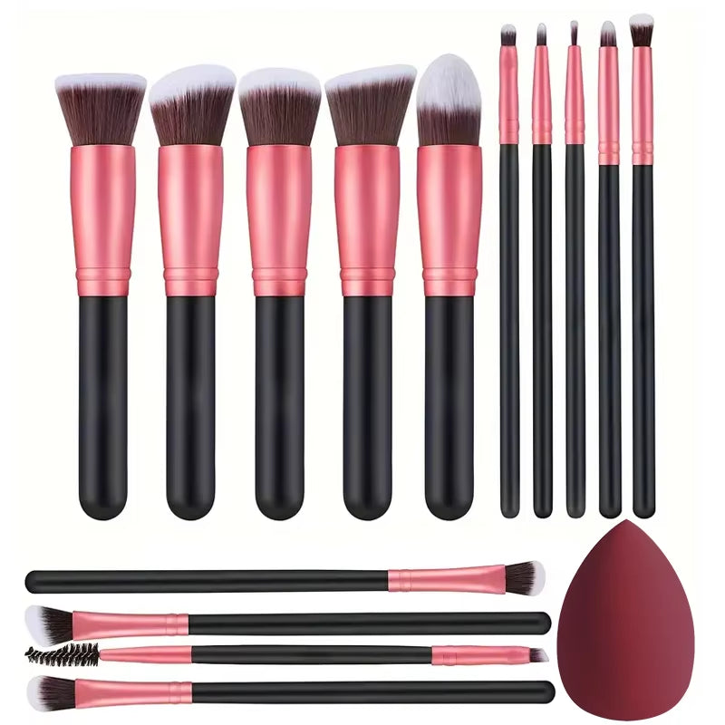 NEW 14PCS Makeup Brushes Set Soft Fluffy Foundation Blush Powder Eyeshadow Blending Female Cosmetics Beauty Tool Christmas Gift