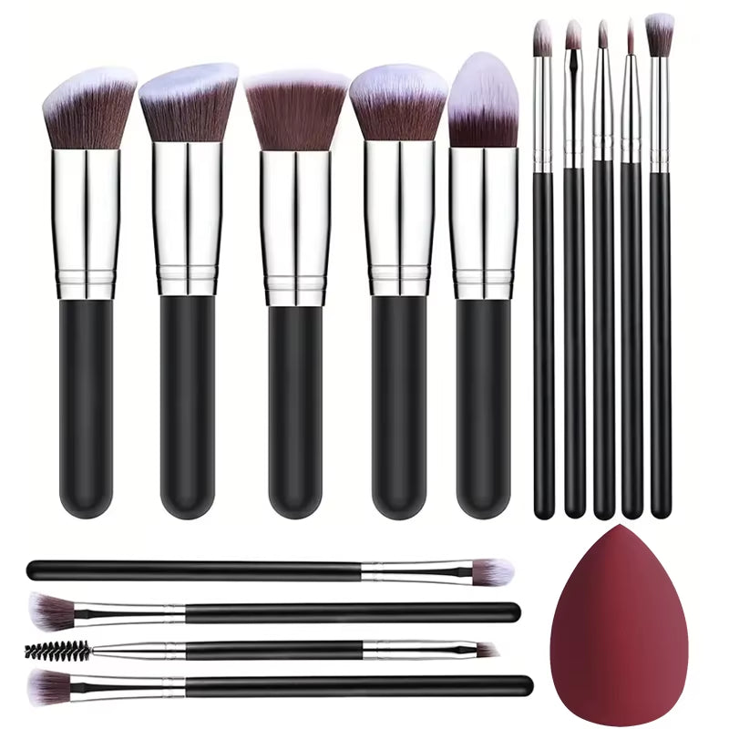 NEW 14PCS Makeup Brushes Set Soft Fluffy Foundation Blush Powder Eyeshadow Blending Female Cosmetics Beauty Tool Christmas Gift