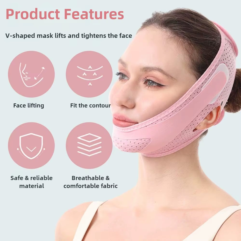 Women Face Lifting Belt Face Slimming V Line Shaper Chin Cheek Lift up Strap anti Wrinkle Bandage Facial Beauty Skin Care Tools