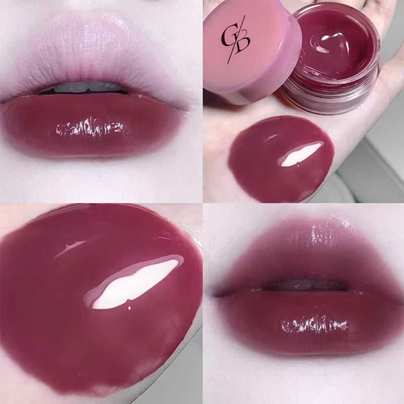 Gege Bear Jarred Jam Lip Gloss — Hydrating Water-Gloss Finish, Plumping Effect, Long-Wearing and Non-Transfer Formula for a Glas