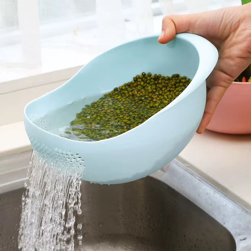 Rice Washing Filter Strainer Basket Colander Sieve Fruit Vegetable Bowl Drainer Cleaning Tools Home Kitchen Kit Kitchen Tools