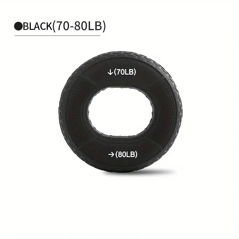 Hand Strengthener Grip Ring Silicone Grip Ring Strength Trainer Ring for Forearm Finger Training for Strength