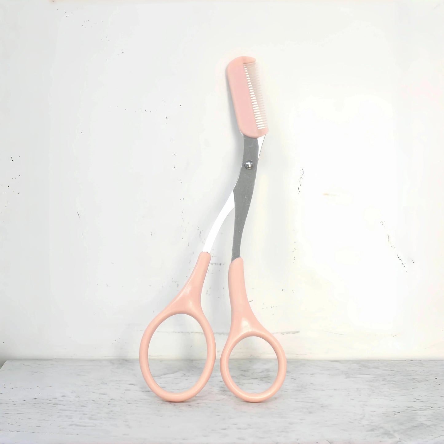 1 Pcs Eyebrow Trimming Scissors with Built-In Comb - Stainless Steel, Precise Grooming Tool, Creating Perfect Eyebrows
