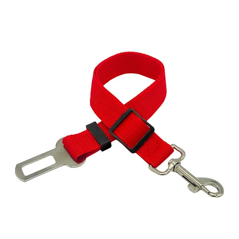 New Dog Car Belt Cat Car Seat Belt Pet Seat Vehicle Dog Harness Lead Clip Safety Lever Traction Dog Collars GXQ05