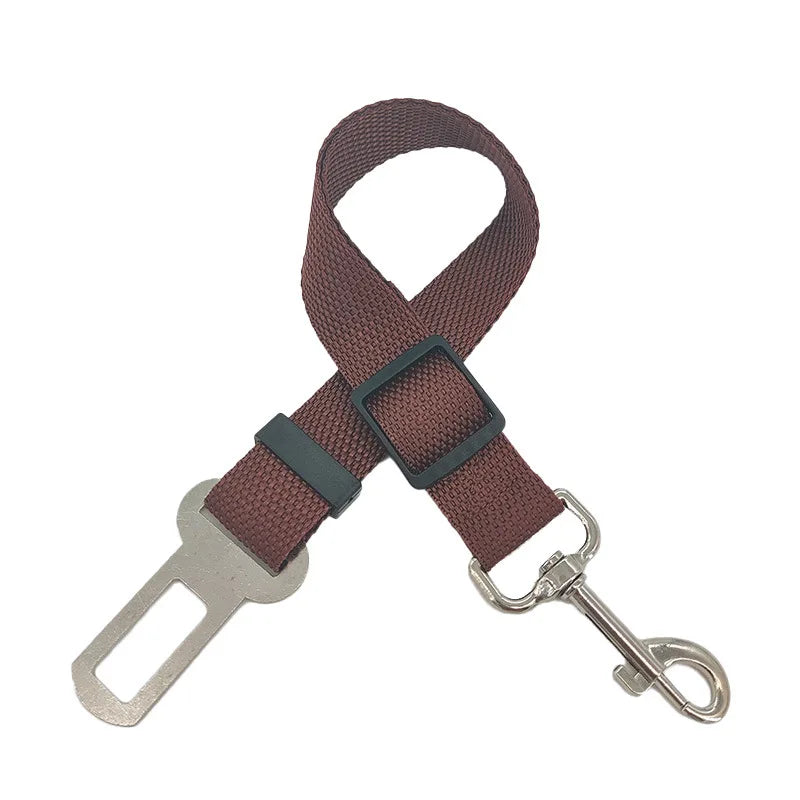 New Dog Car Belt Cat Car Seat Belt Pet Seat Vehicle Dog Harness Lead Clip Safety Lever Traction Dog Collars GXQ05