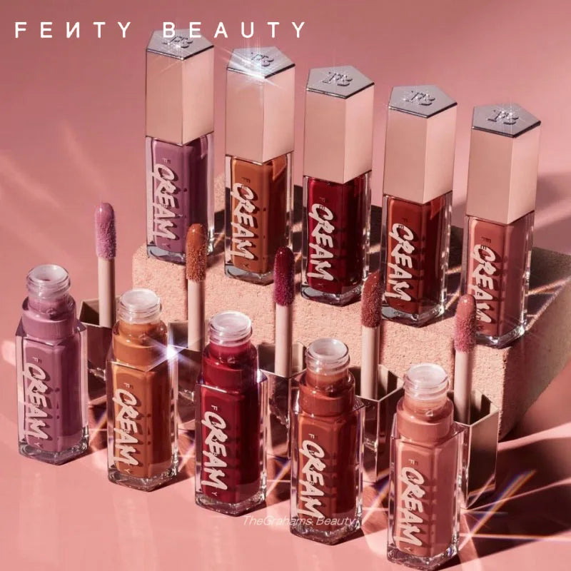 Fashion Lip Glaze Moisten Shine Glitter Lip Plumper Makeup for Beginner Liquid Lipstick Female Makeup Cosmetics