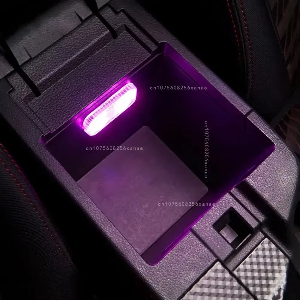 Car Interior Lights Finger Touch Sensor Mini LED Reading Lamp Wireless Touch Light USB Charging Auto Roof Atmosphere Lamp