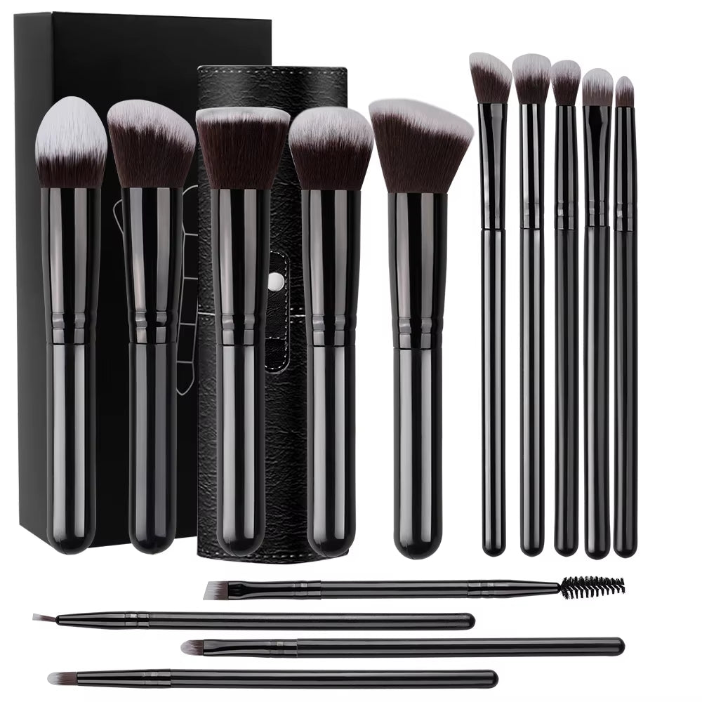 NEW 14PCS Makeup Brushes Set Soft Fluffy Foundation Blush Powder Eyeshadow Blending Female Cosmetics Beauty Tool Christmas Gift