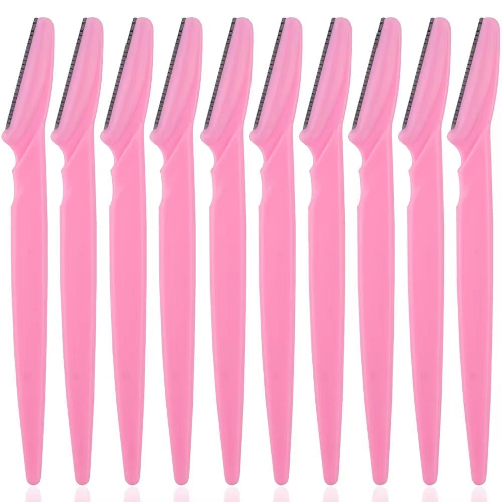 3/4/10Pcs Eyebrow Trimmer Face Blade Shaver Portable Eye Brow Epilation Hair Removal Safety Eyebrow Cutting Woman Makeup Tools