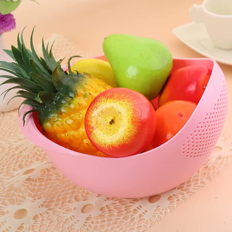 Rice Washing Filter Strainer Basket Colander Sieve Fruit Vegetable Bowl Drainer Cleaning Tools Home Kitchen Kit Kitchen Tools