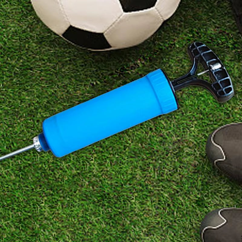 Air Pump for Balls Portable Small Hand Pump Blue Manual Air Pump with Needle Wear-Resistant Hand Pump for Basketball Balloons