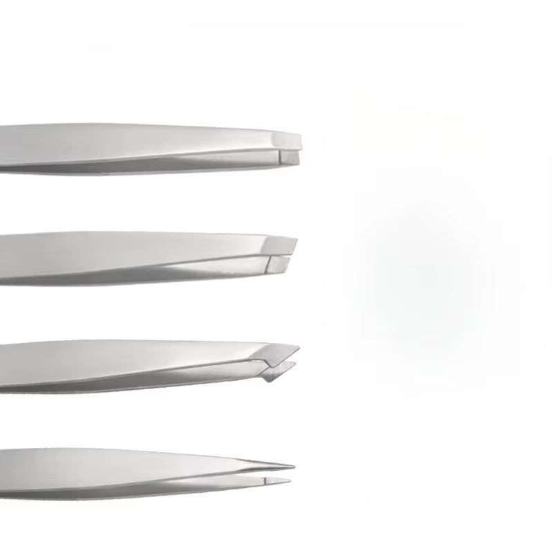 4Pcs Tweezers Set-Precision Eyebrow and Facial Hair Debris and Endogenous Hair Removal Suitable for Both Men and Wome
