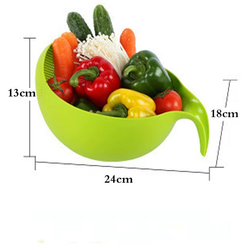 Rice Washing Filter Strainer Basket Colander Sieve Fruit Vegetable Bowl Drainer Cleaning Tools Home Kitchen Kit Kitchen Tools