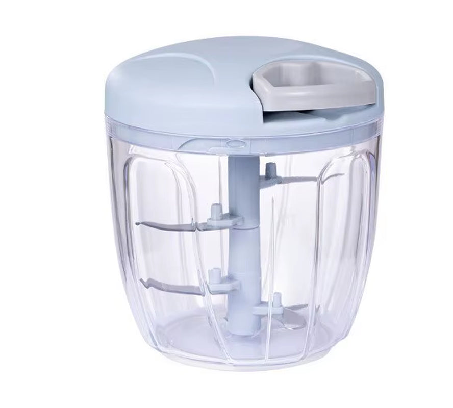 1Pc Pink/Blue 500ML/900ML Household Kitchen Garlic Chopper Mashed Hand Pulled Meat Grinder Multifunctional Vegetable