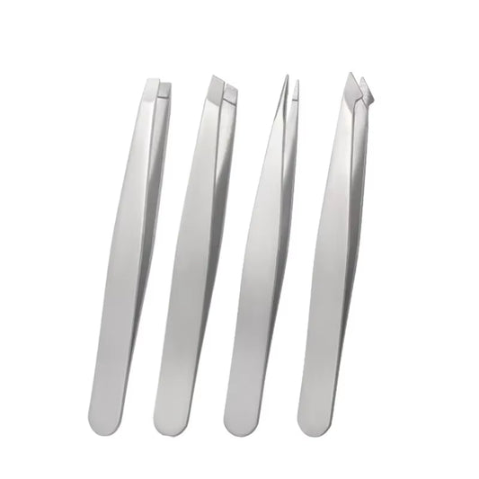 4Pcs Tweezers Set-Precision Eyebrow and Facial Hair Debris and Endogenous Hair Removal Suitable for Both Men and Wome