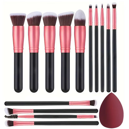 NEW 14PCS Makeup Brushes Set Soft Fluffy Foundation Blush Powder Eyeshadow Blending Female Cosmetics Beauty Tool Christmas Gift