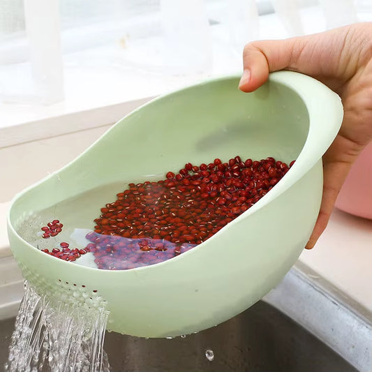 Rice Washing Filter Strainer Basket Colander Sieve Fruit Vegetable Bowl Drainer Cleaning Tools Home Kitchen Kit Kitchen Tools