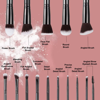 NEW 14PCS Makeup Brushes Set Soft Fluffy Foundation Blush Powder Eyeshadow Blending Female Cosmetics Beauty Tool Christmas Gift
