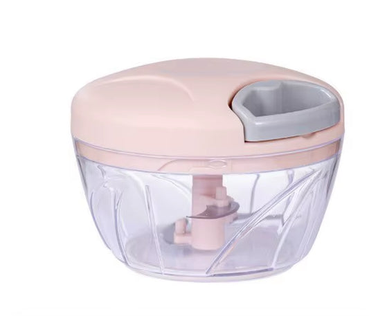 1Pc Pink/Blue 500ML/900ML Household Kitchen Garlic Chopper Mashed Hand Pulled Meat Grinder Multifunctional Vegetable