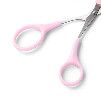 1 Pcs Eyebrow Trimming Scissors with Built-In Comb - Stainless Steel, Precise Grooming Tool, Creating Perfect Eyebrows
