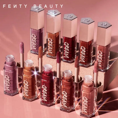 Fashion  Lip Glaze Moisten Shine Glitter Lip Plumper Makeup for Beginner Liquid Lipstick Female Makeup Cosmetics