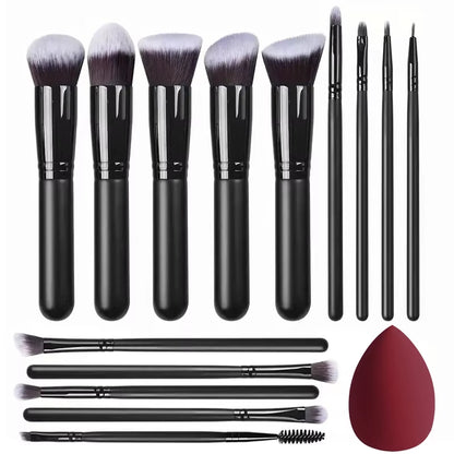 NEW 14PCS Makeup Brushes Set Soft Fluffy Foundation Blush Powder Eyeshadow Blending Female Cosmetics Beauty Tool Christmas Gift