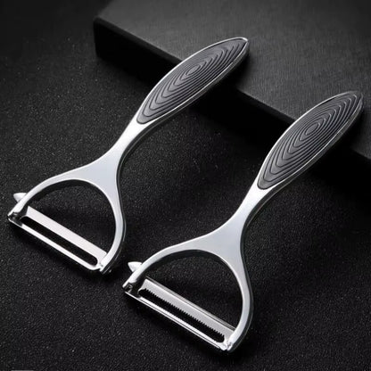1Pcs Serrated Blade/Flat Blade Zinc Alloy Paring Knife Peeler Household Paring Knife Potato Scraper Melon Grater Kitchen Multifu