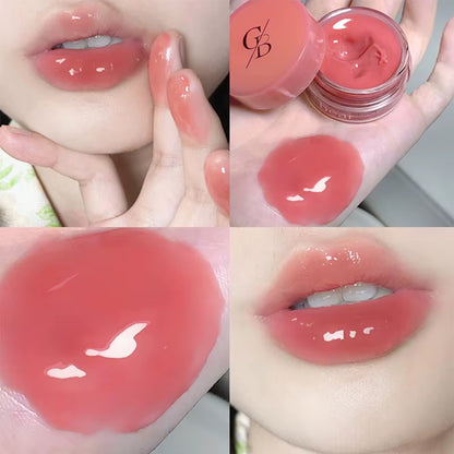 Gege Bear Jarred Jam Lip Gloss — Hydrating Water-Gloss Finish, Plumping Effect, Long-Wearing and Non-Transfer Formula for a Glas