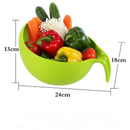 Rice Washing Filter Strainer Basket Colander Sieve Fruit Vegetable Bowl Drainer Cleaning Tools Home Kitchen Kit Kitchen Tools